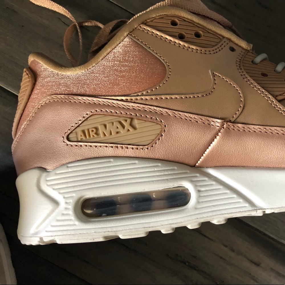 Rose Gold Nike Air Max Sneakers